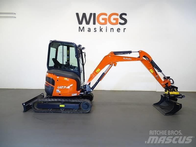 Kubota U 27-4 Mini ekskavatörler, 7 tona dek