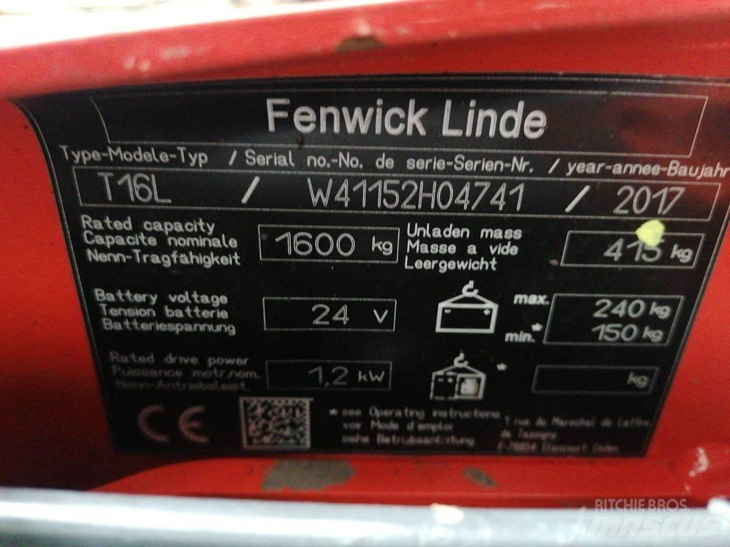 Linde T16L Düsük seviye kaldirici