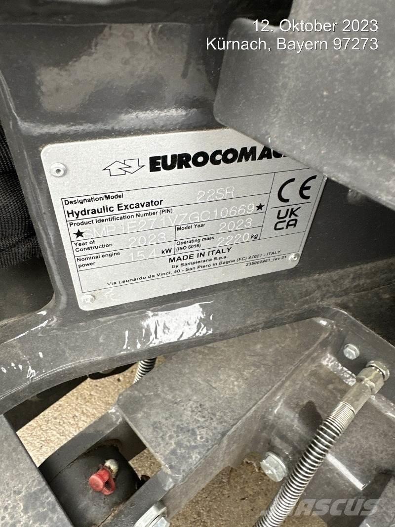 Eurocomach 22SR Mini ekskavatörler, 7 tona dek