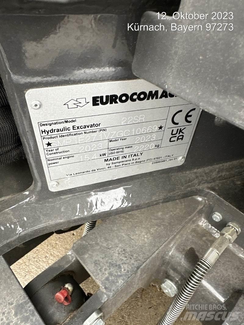 Eurocomach 22SR Mini ekskavatörler, 7 tona dek