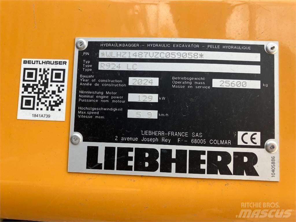 Liebherr R924 Paletli ekskavatörler