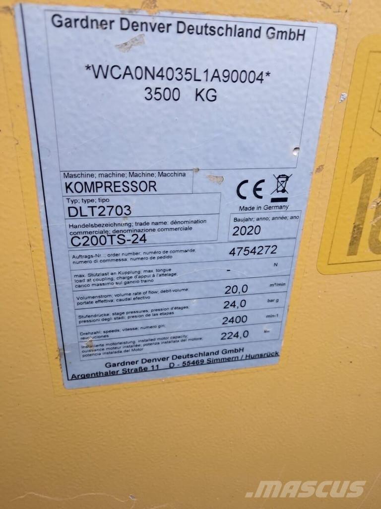 Compair C200 TS - 24 Kompresörler