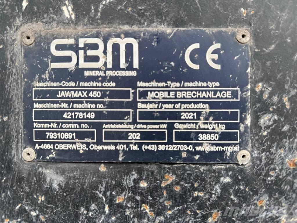 SBM Jawmax 450 Gezer kırıcılar