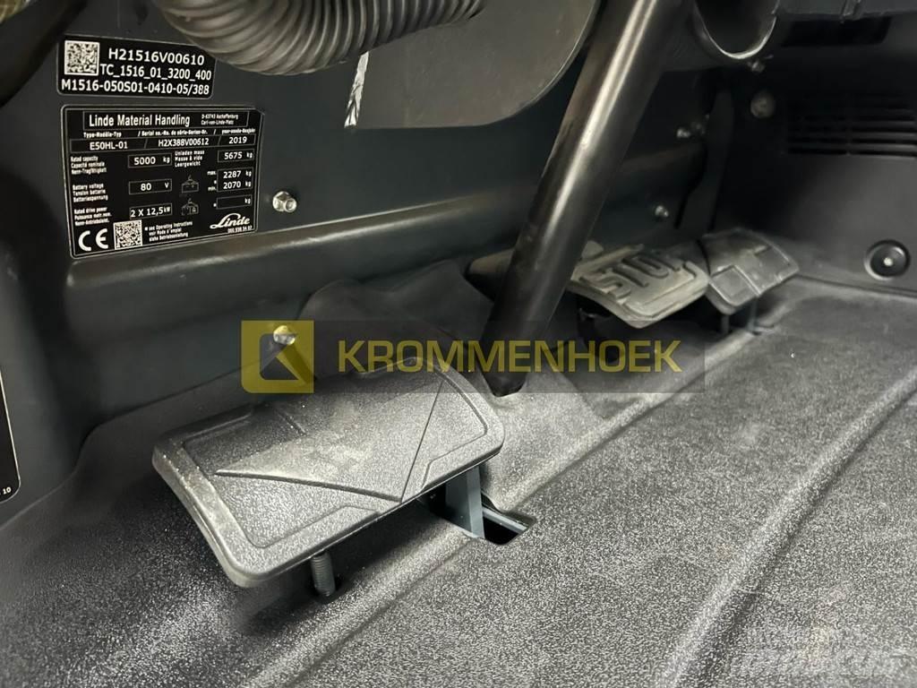 Linde E 50 HL Elektrikli forkliftler