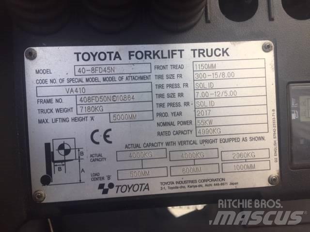 Toyota 40-8FD45N Dizel forkliftler