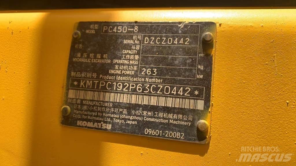 Komatsu PC450 Paletli ekskavatörler