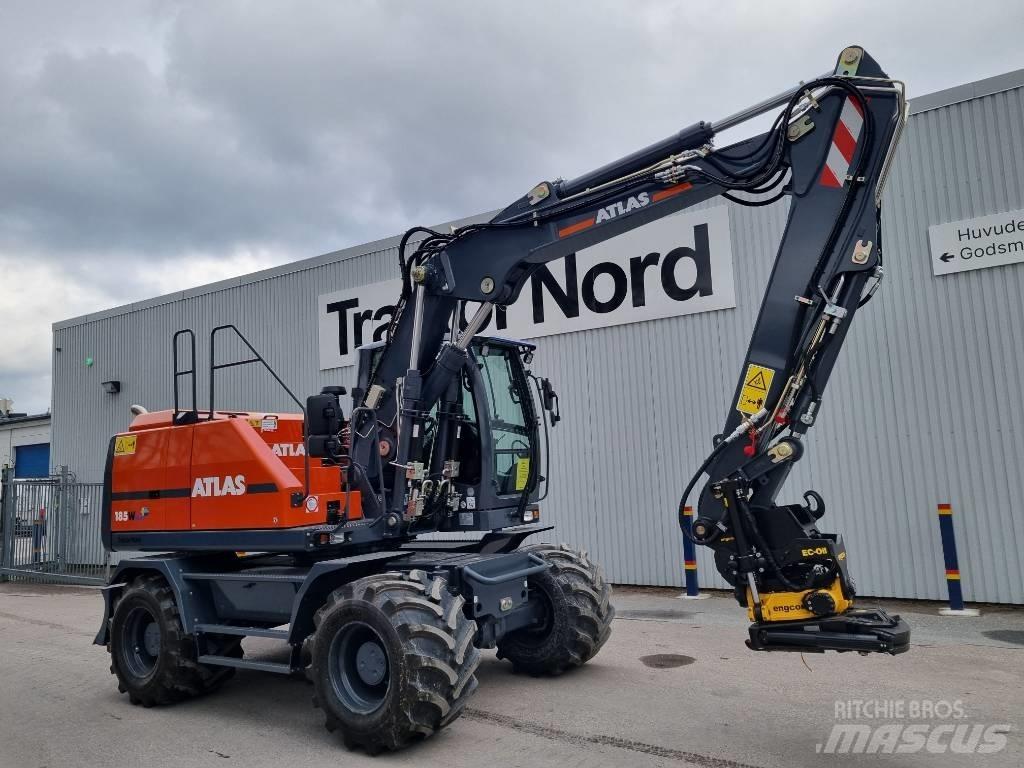 Atlas 185W blue Lastik tekerli ekskavatörler
