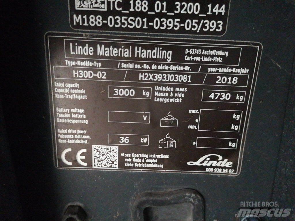 Linde H30D-02 Dizel forkliftler