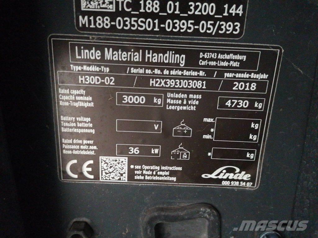 Linde H30D-02 Dizel forkliftler