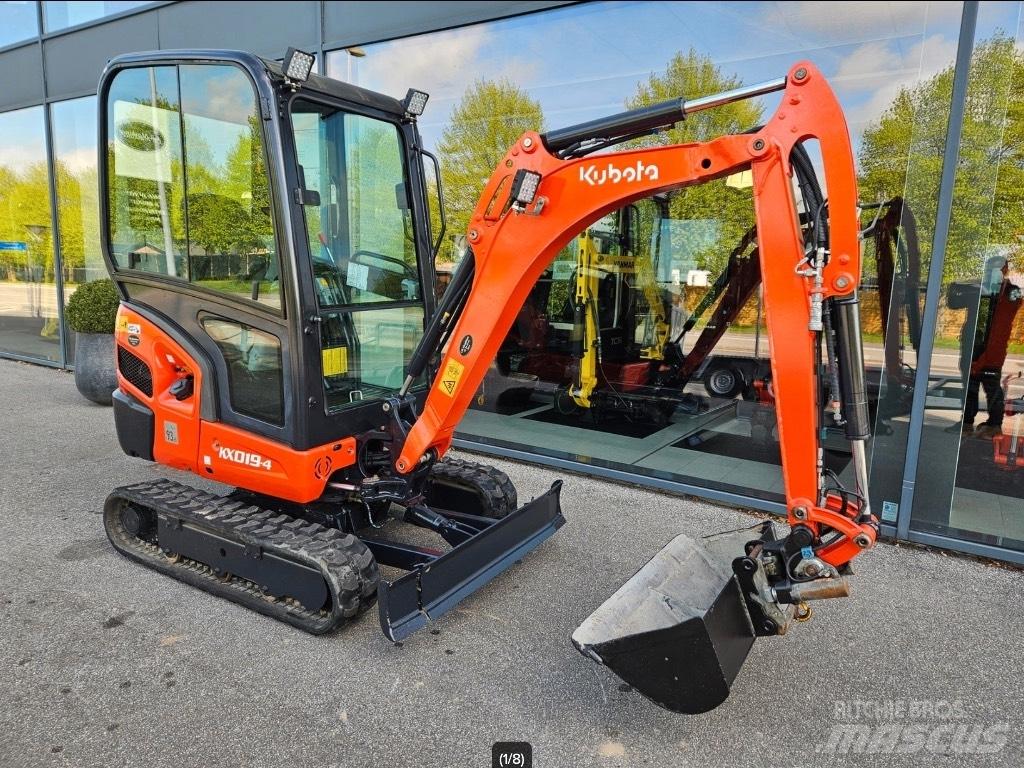 Kubota KX 019-4 Mini ekskavatörler, 7 tona dek