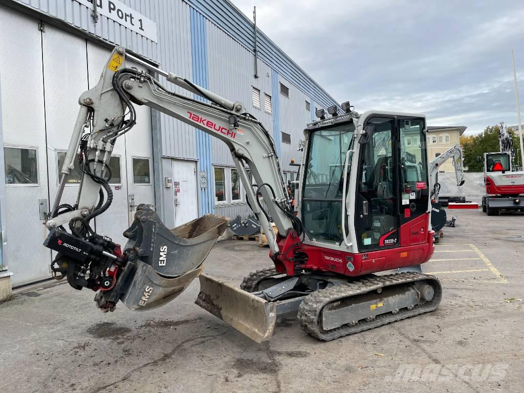 Takeuchi TB 235-2 Mini ekskavatörler, 7 tona dek
