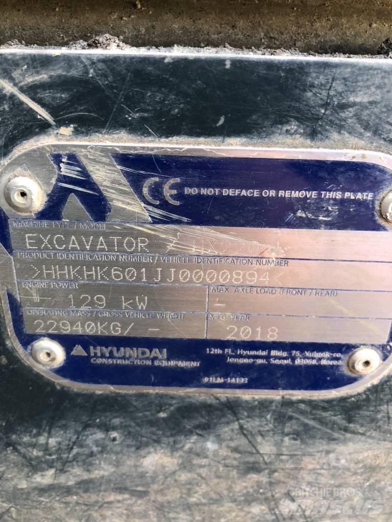 Hyundai HX 220 L Paletli ekskavatörler