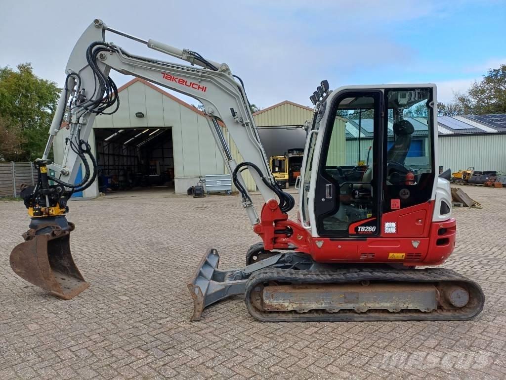 Takeuchi TB260 Mini ekskavatörler, 7 tona dek