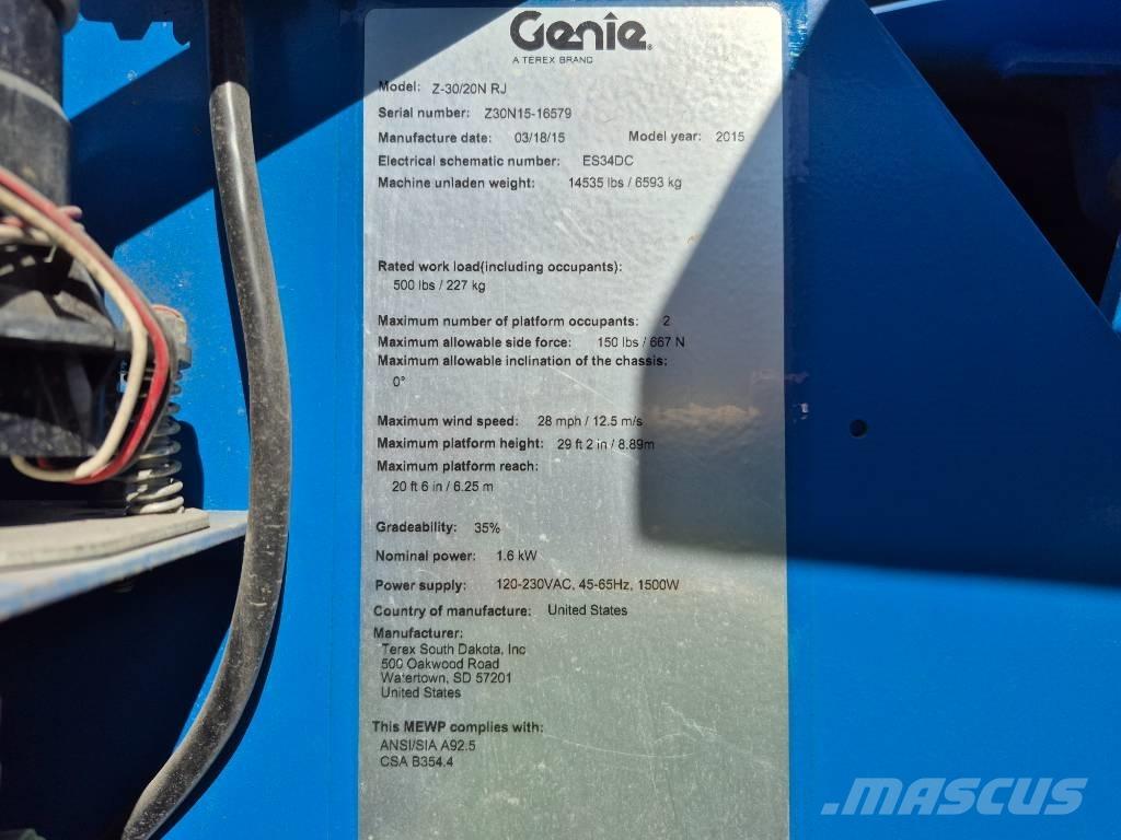 Genie Z 30/20 N Körüklü personel platformları