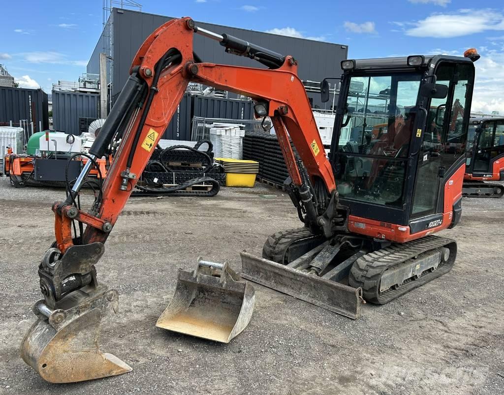 Kubota KX 027 Mini ekskavatörler, 7 tona dek