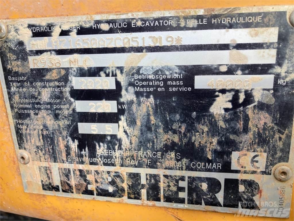 Liebherr R938 Paletli ekskavatörler