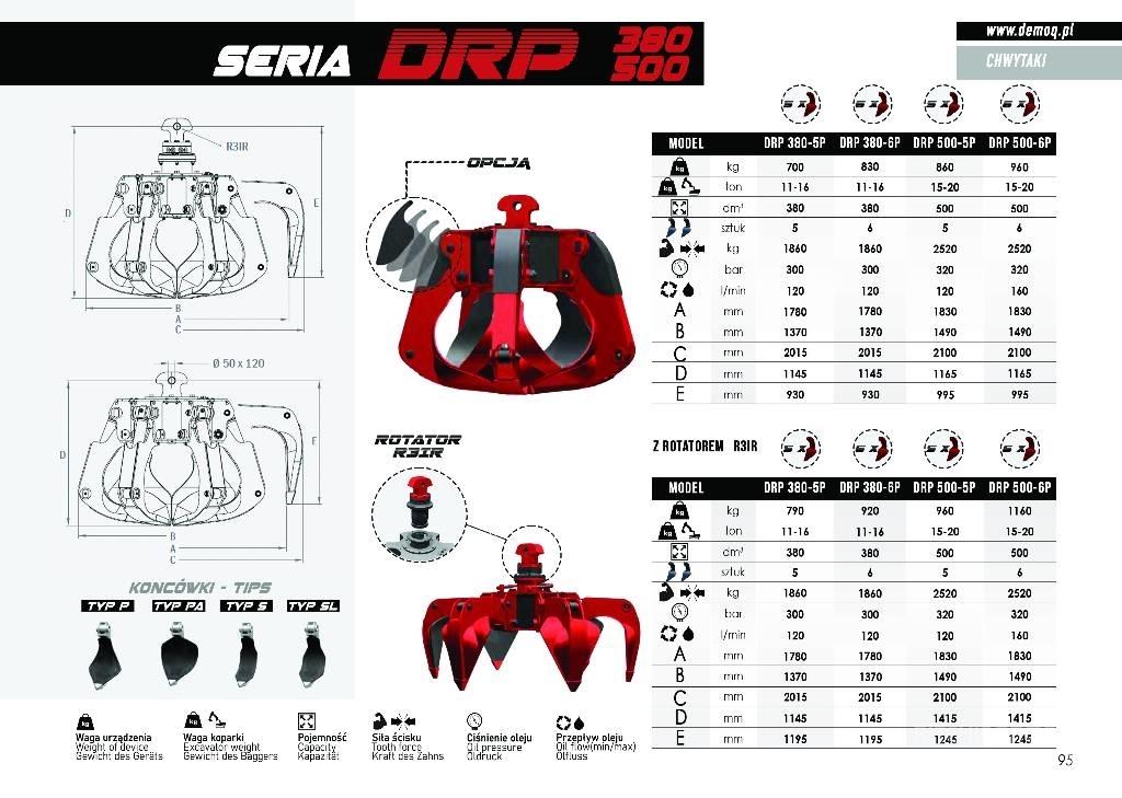  DEMOQ DRP300-5P Kesici kafalar