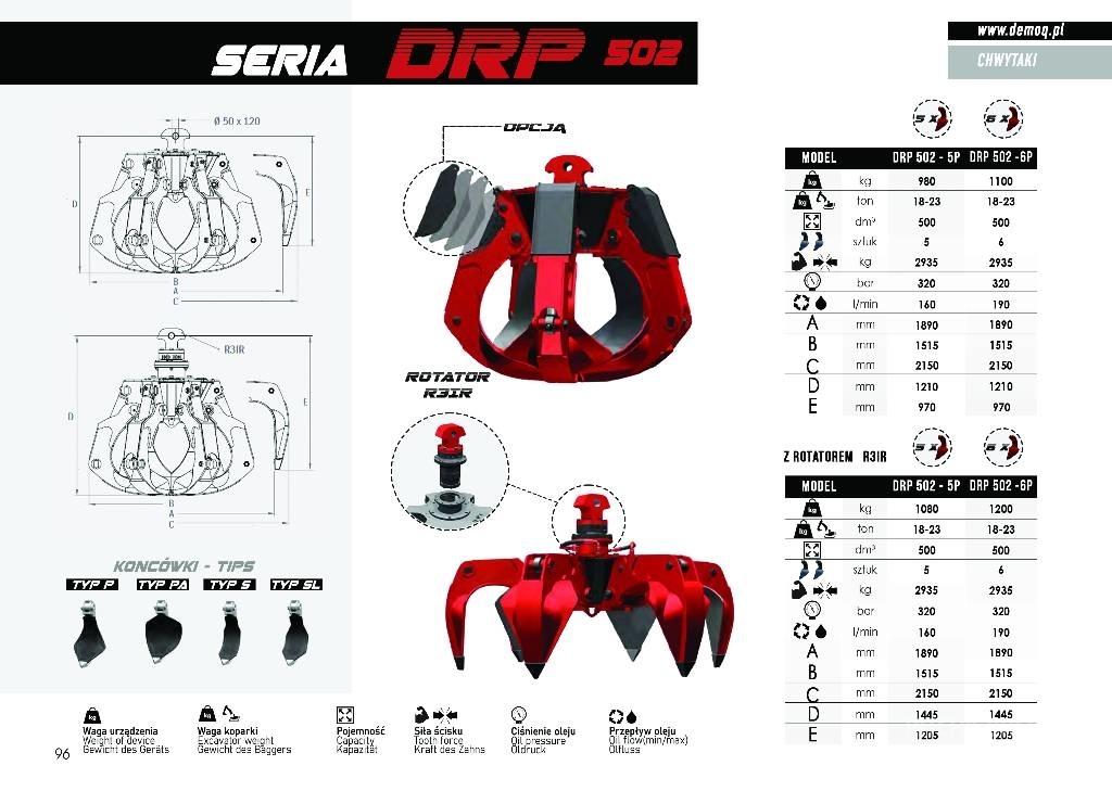  DEMOQ DRP300-5P Kesici kafalar