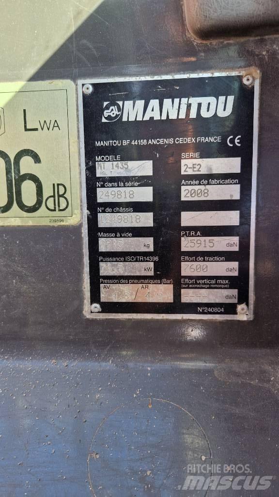Manitou MT 1435 HSL Teleskopik yükleyiciler
