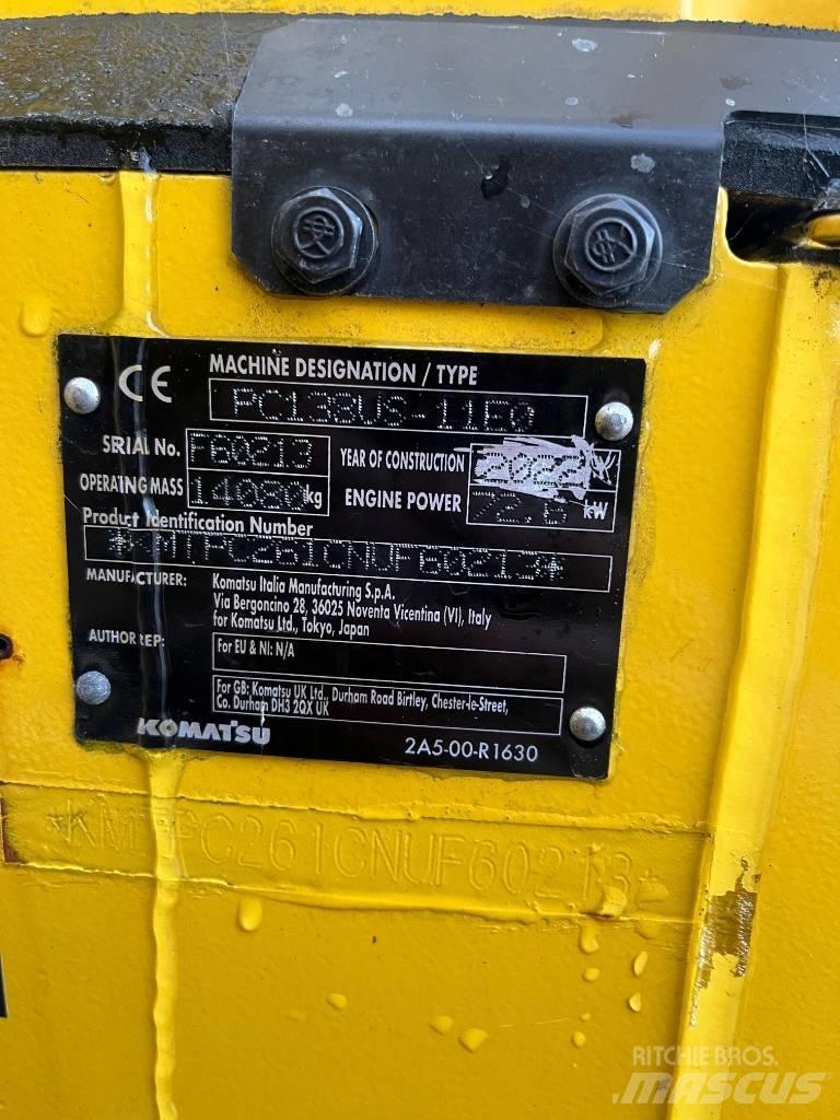 Komatsu PC138US-11 Paletli ekskavatörler