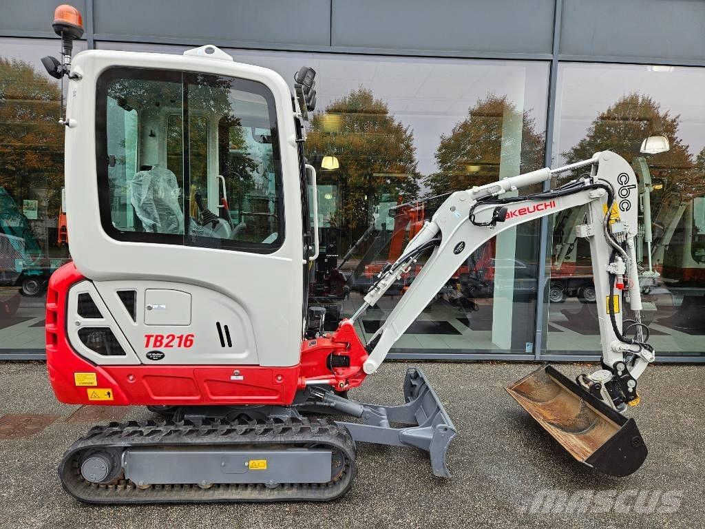 Takeuchi TB 216 Mini ekskavatörler, 7 tona dek