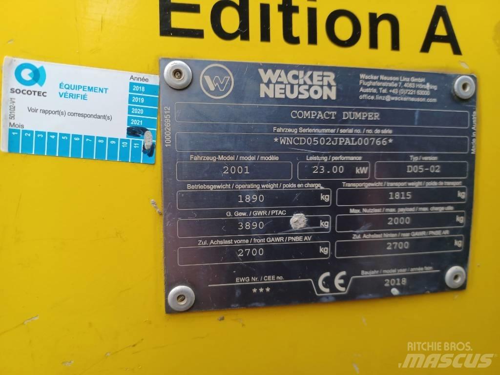 Wacker Neuson 2001 Belden kirma kamyonlar