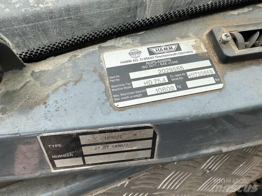 Hamm HD 75.4 Çift tamburlu silindirler