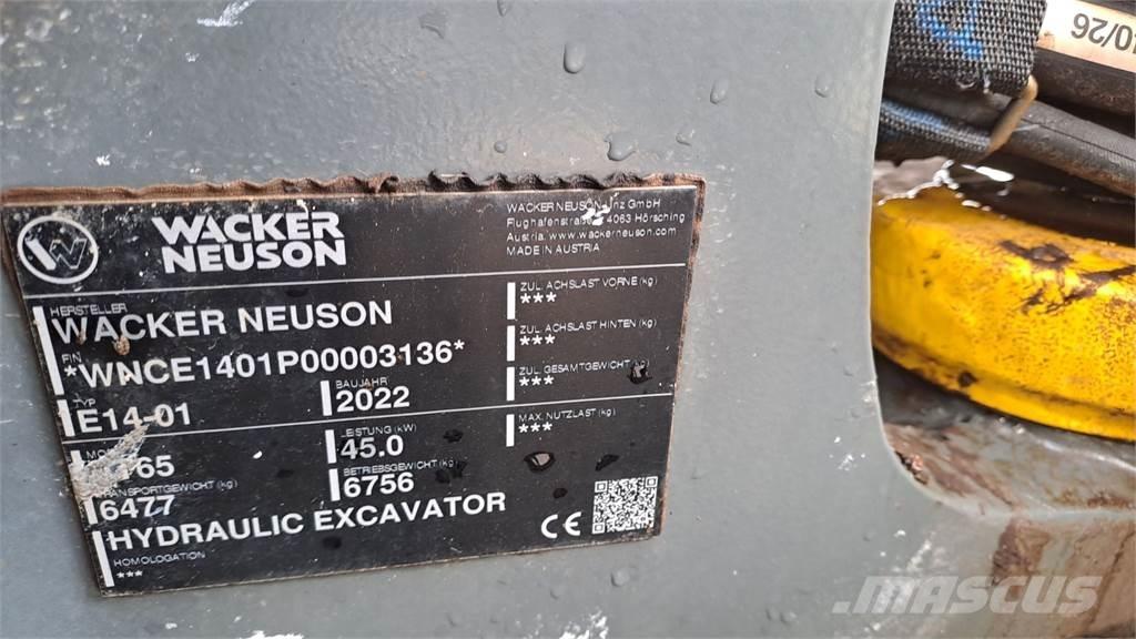 Wacker Neuson ET65 Paletli ekskavatörler