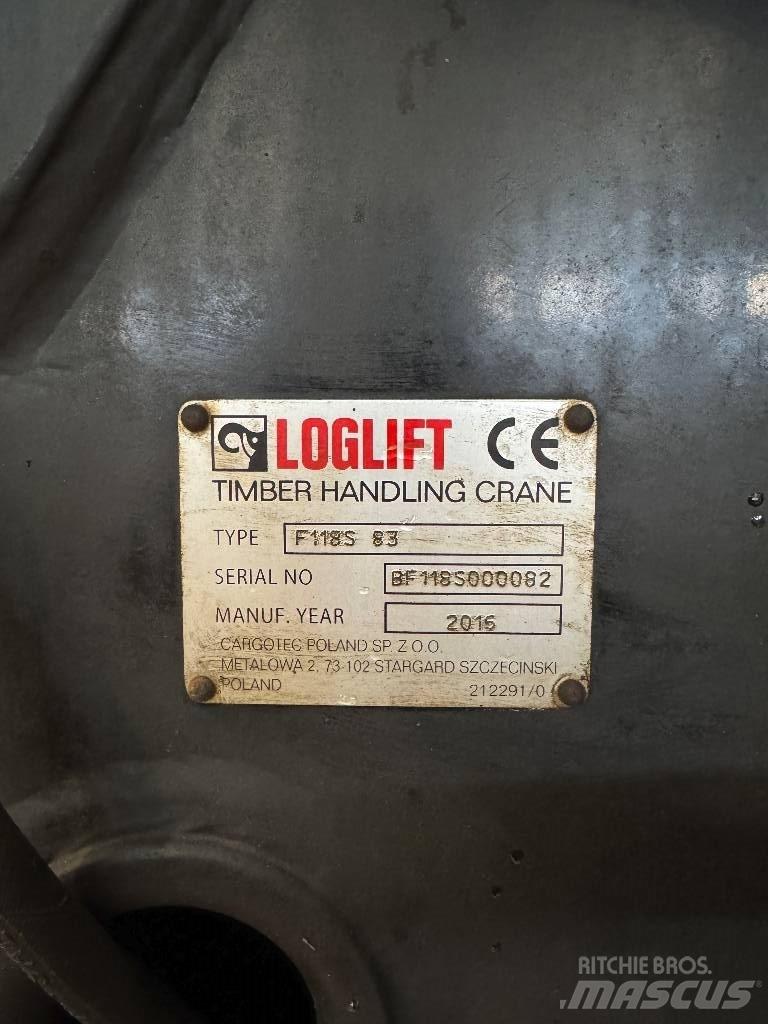 Loglift 118 S T Tomruk vinçleri