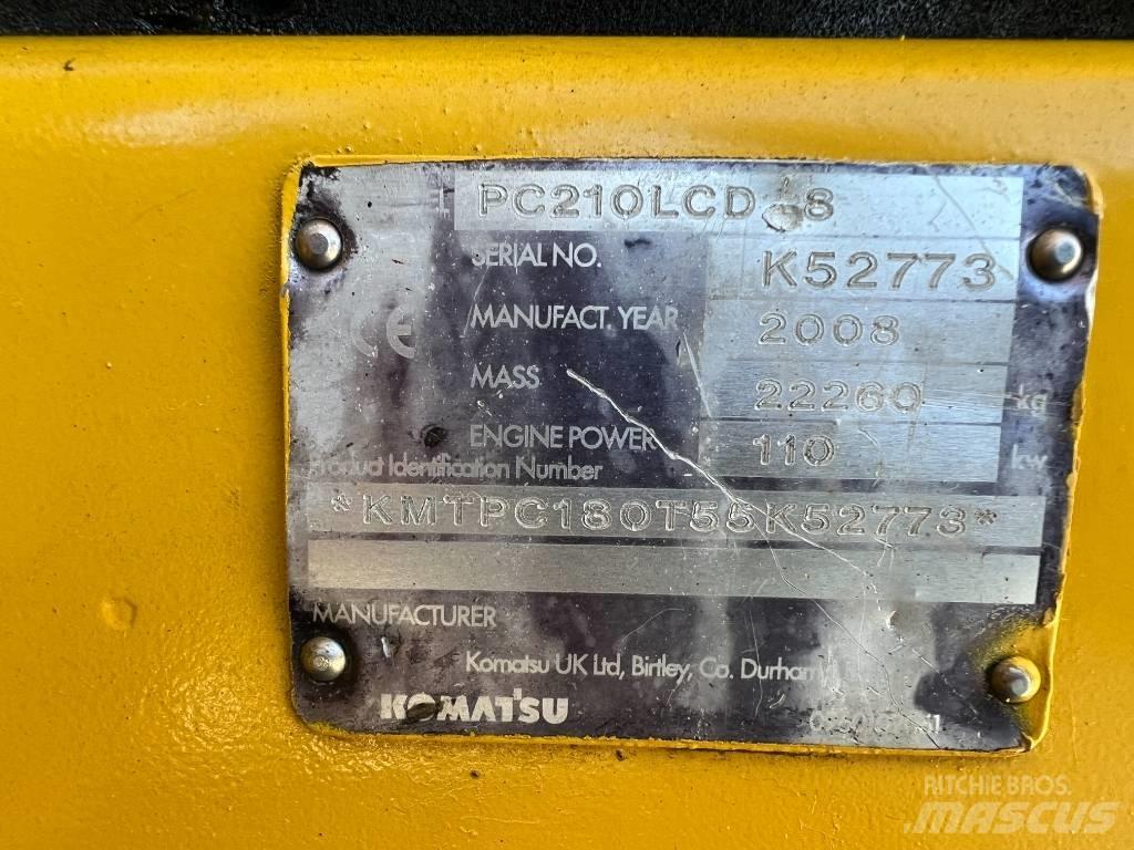 Komatsu PC 210 LCD-8 Paletli ekskavatörler