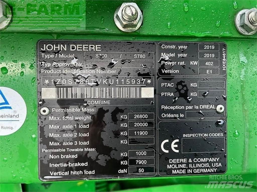 John Deere s 780i Biçerdöverler