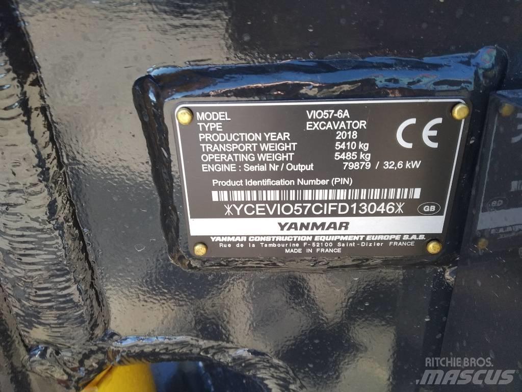 Yanmar Vio 57 Mini ekskavatörler, 7 tona dek