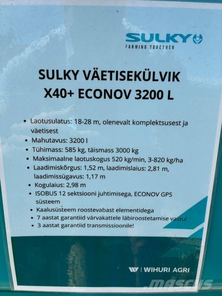 Sulky X 40+ Econov Mineral gübre dagiticilar