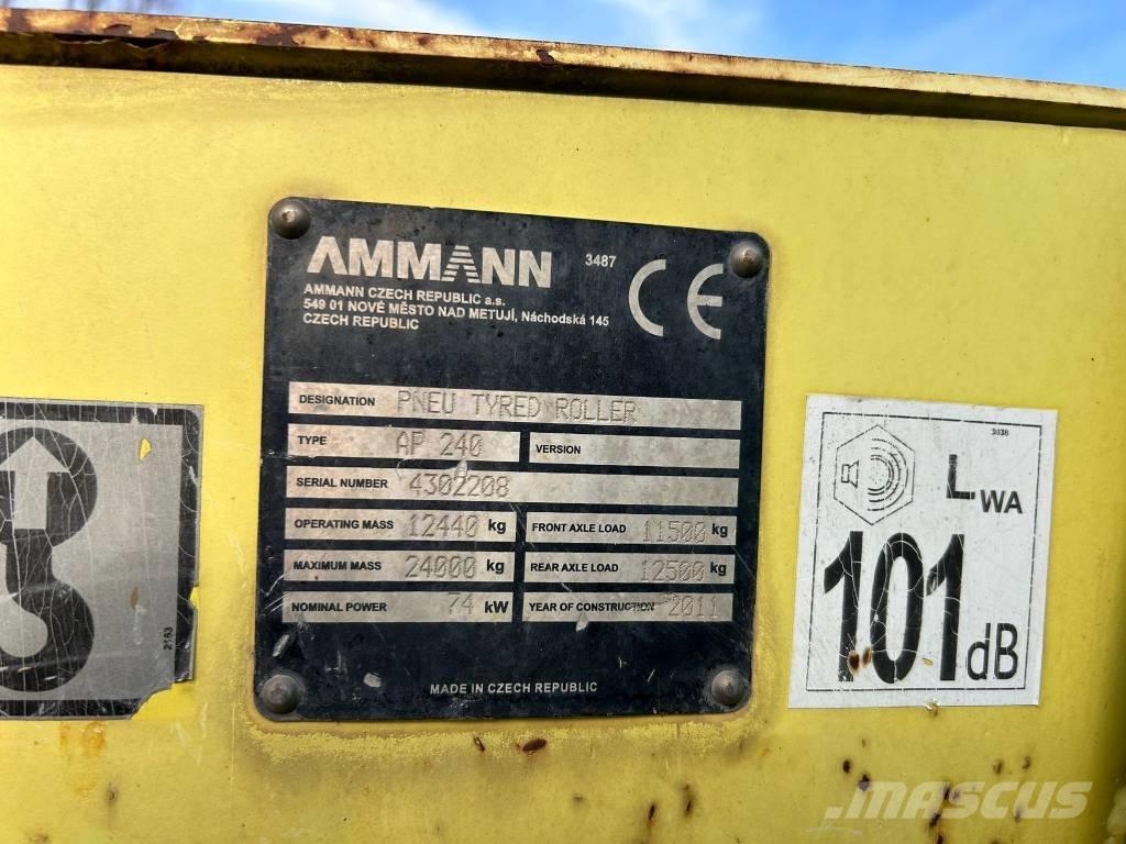Ammann AP 240 Pnömatik lastikli silindirler