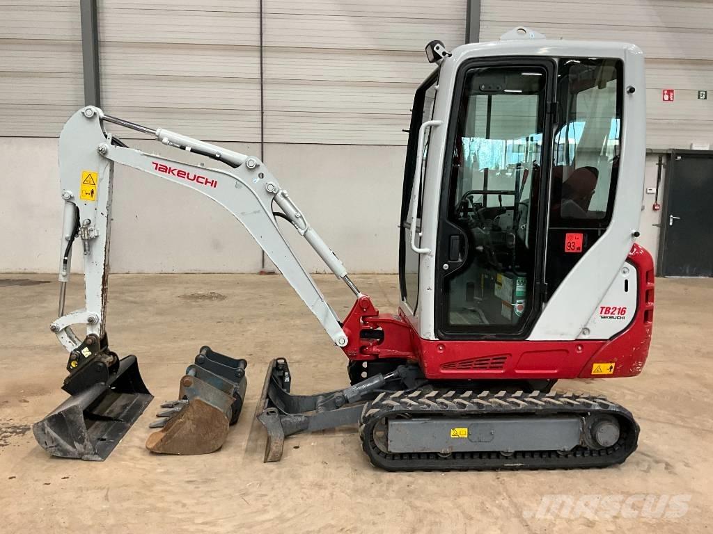 Takeuchi TB 216 Mini ekskavatörler, 7 tona dek