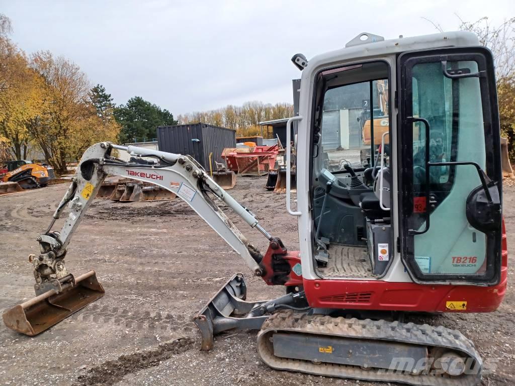 Takeuchi TB 216 Mini ekskavatörler, 7 tona dek