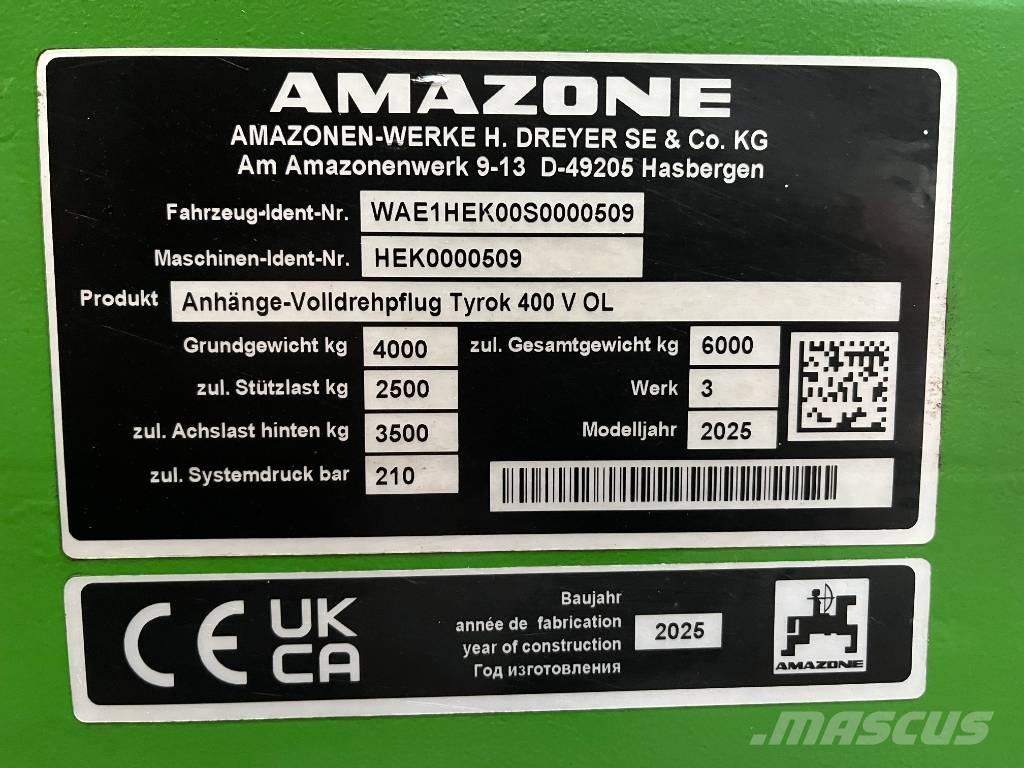 Amazone Tyrok 400 VS Döner pulluklar