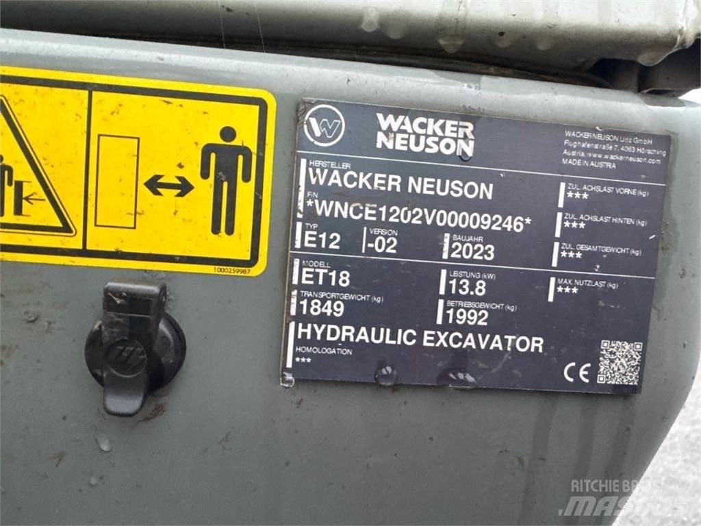 Wacker Neuson ET18 Paletli ekskavatörler