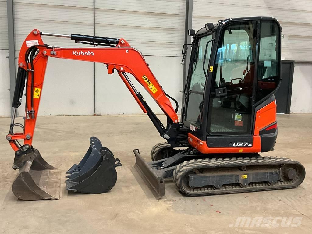 Kubota U 27-4 HI Mini ekskavatörler, 7 tona dek