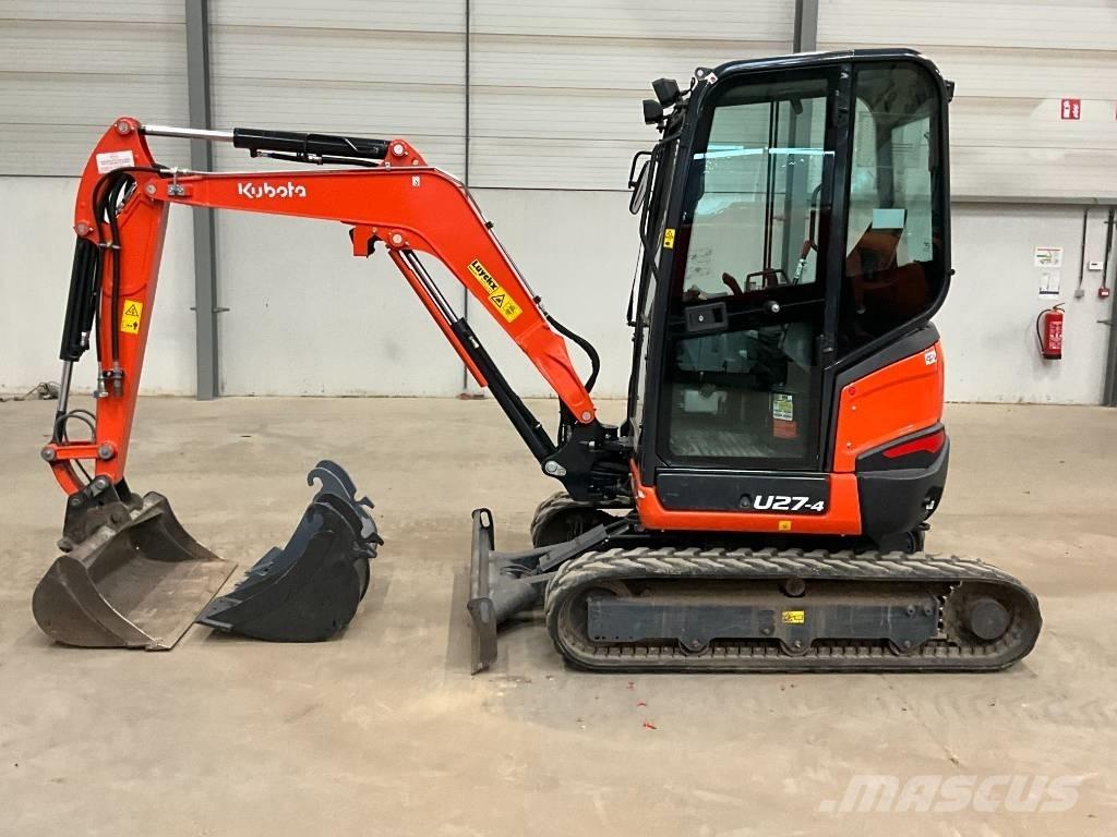 Kubota U 27-4 HI Mini ekskavatörler, 7 tona dek
