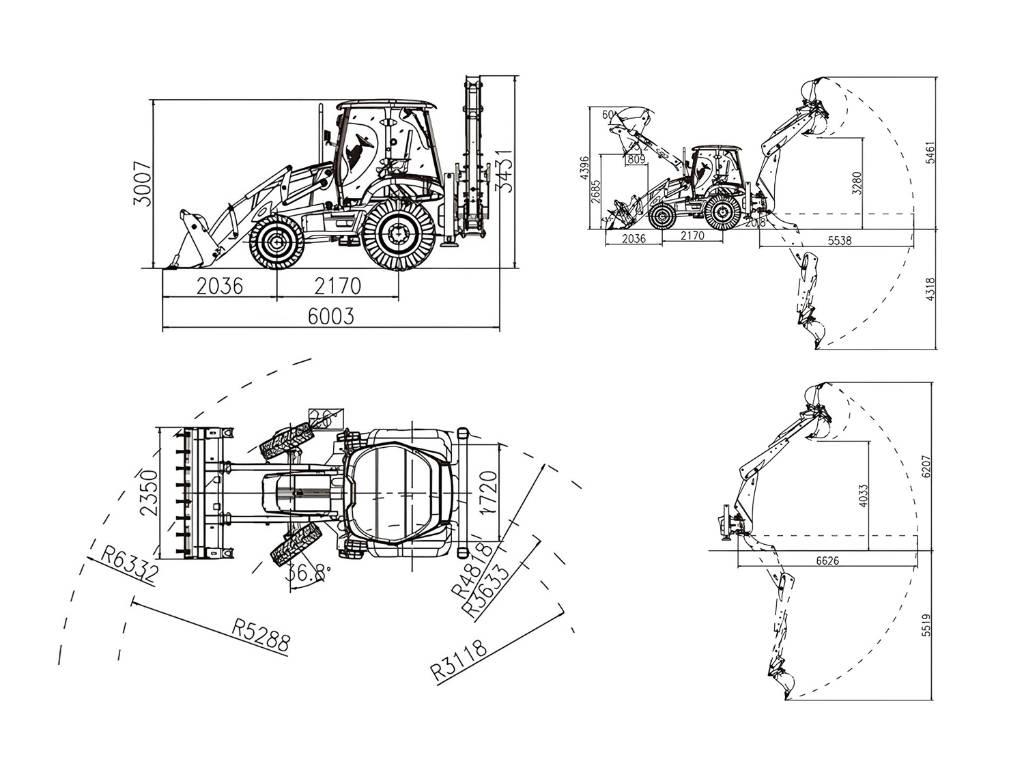 Lonking 83C Kazıcı yükleyiciler - beko loder