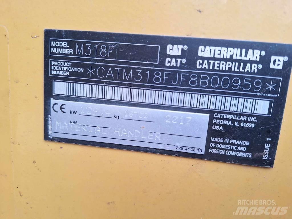 CAT M 318 F Lastik tekerli ekskavatörler