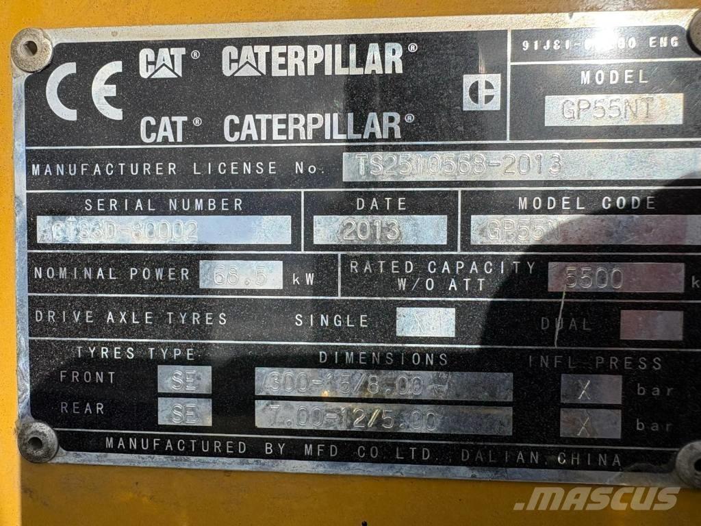 CAT GP55NT LPG'li forkliftler