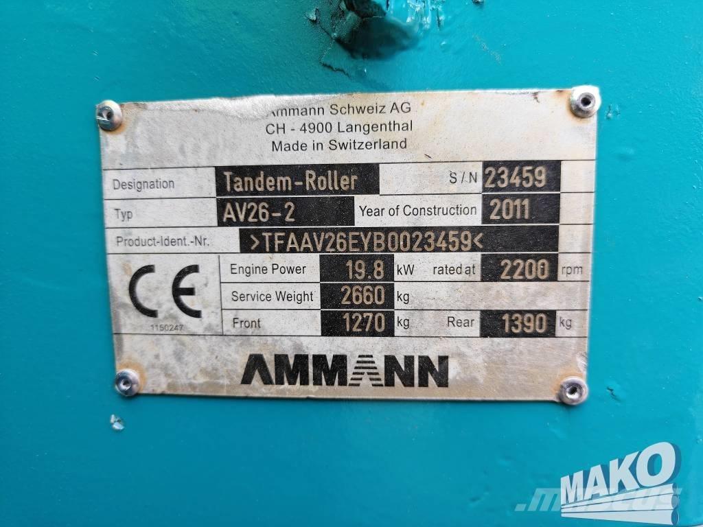 Ammann AV 26-2 Çift tamburlu silindirler