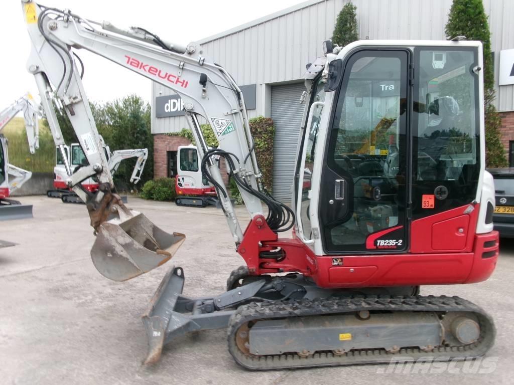 Takeuchi TB235-2 Mini ekskavatörler, 7 tona dek