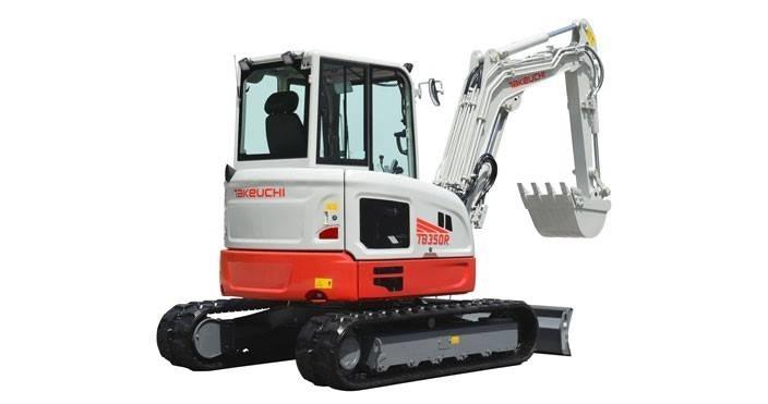 Takeuchi TB 350R Mini ekskavatörler, 7 tona dek