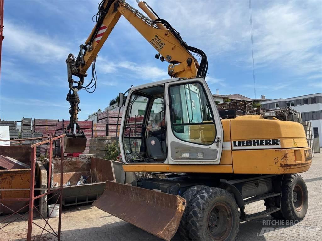 Liebherr A 314 Lastik tekerli ekskavatörler