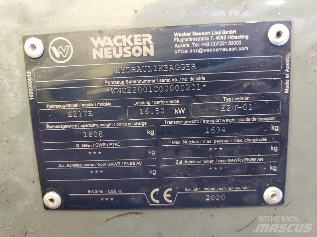 Wacker Neuson EZ17e Paletli ekskavatörler