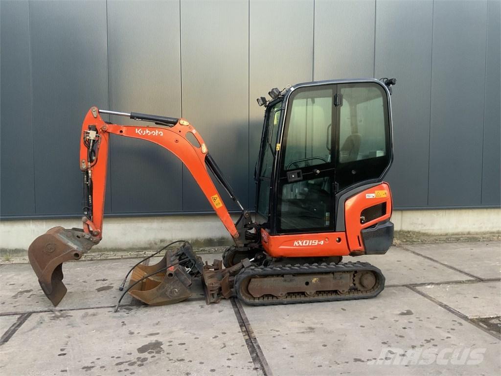 Kubota KX 019-4 Mini ekskavatörler, 7 tona dek