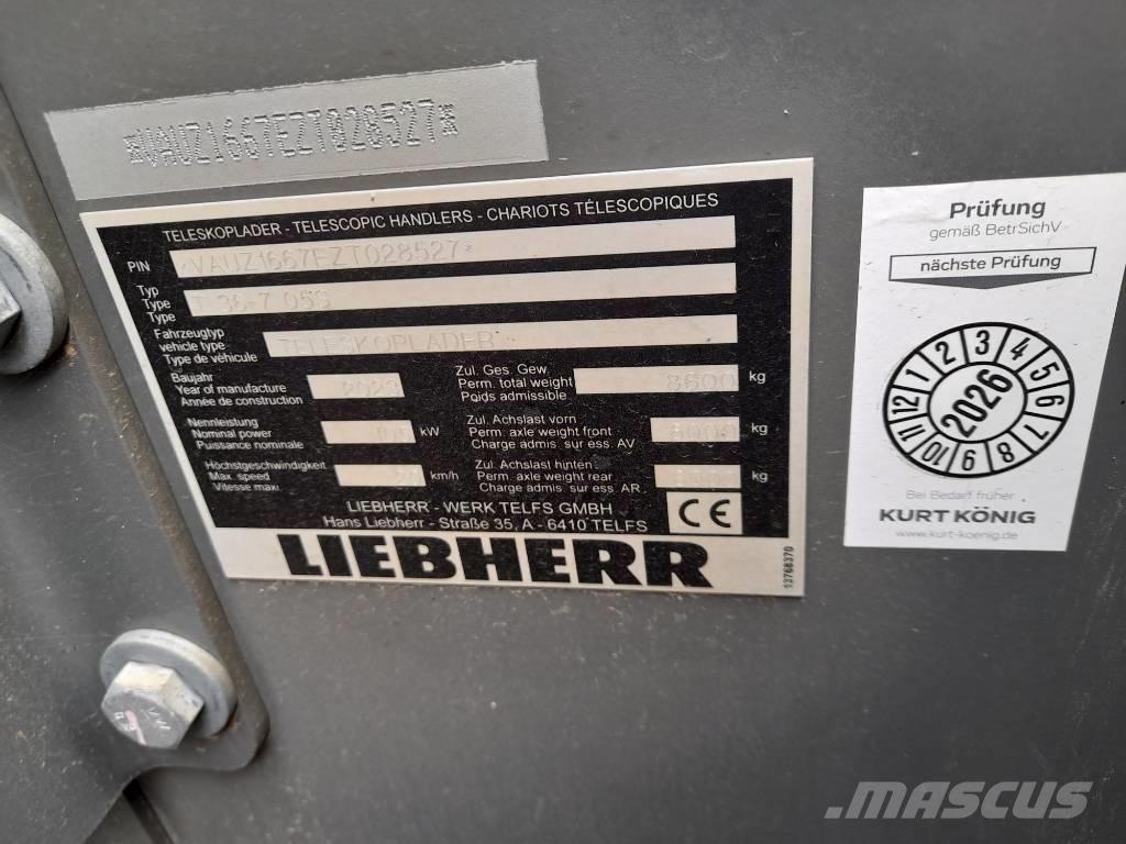 Liebherr T 36-7 S Teleskopik yükleyiciler